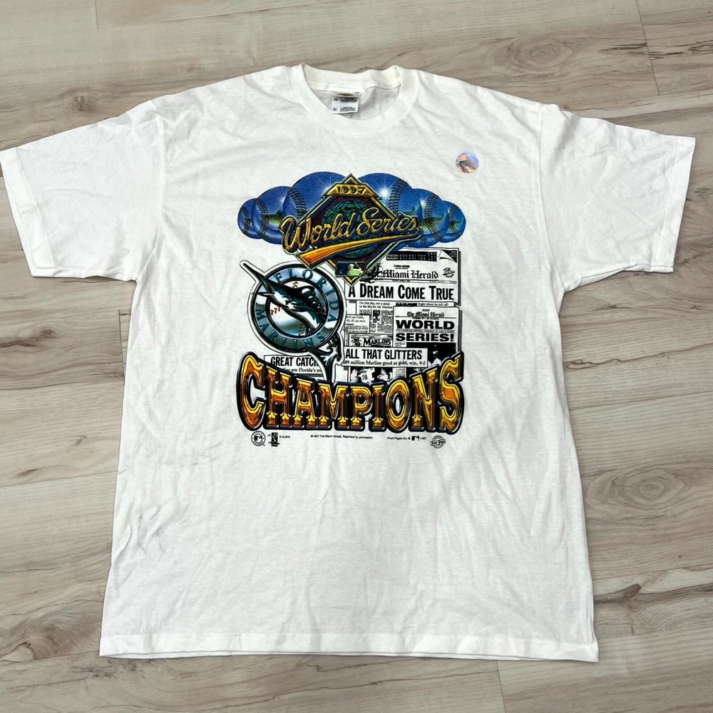 Florida Marlins World Series Champions Touch of Gold Spring Ford Shirt Mens XL